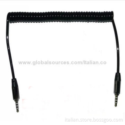 3.5mm curved audio cable male to male